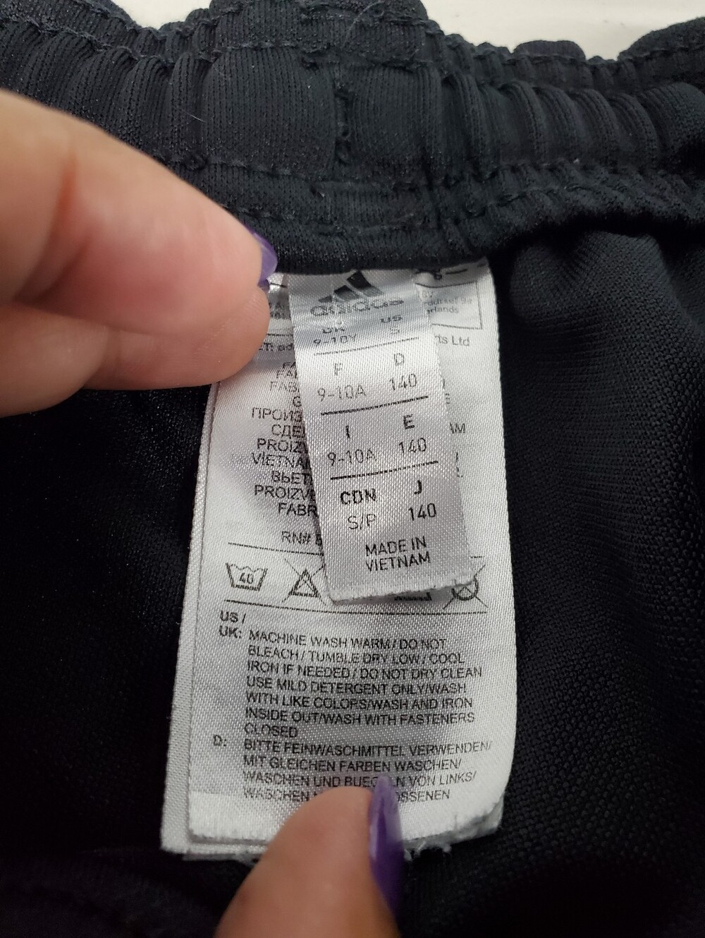 Adidas Climacool Athletic Pants Size Small Black Track Running Sports Kids - Picture 4 of 5